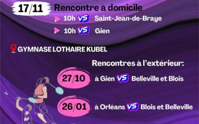 Programme de la Régionale 2 pour la saison 2024-25